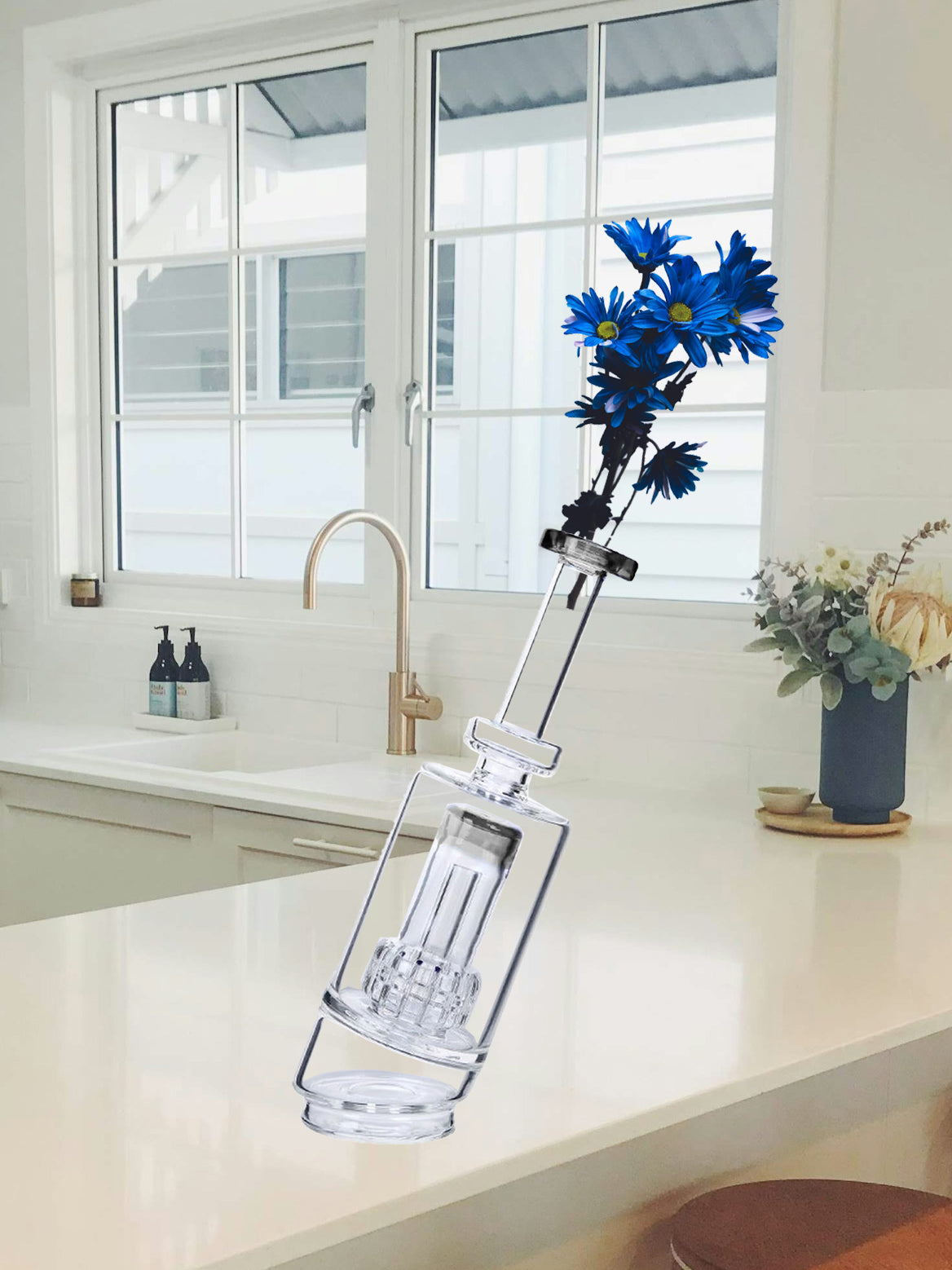 Decorative Glass Ornament, Suitable for PUFC Peak and Peak Pro (Blue)