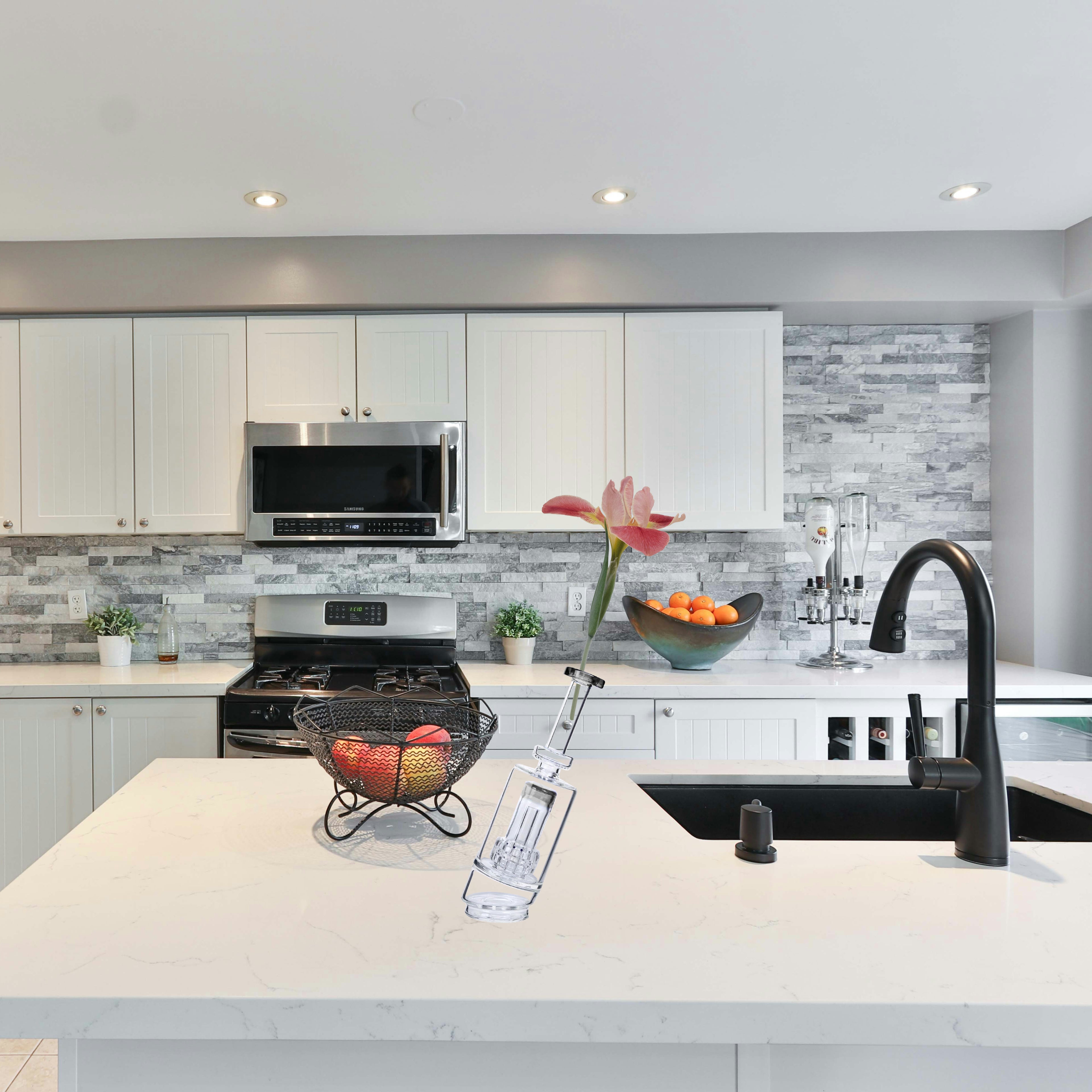 Adorno decorativo de cristal, apto para PUFC Peak y Peak Pro (gris)